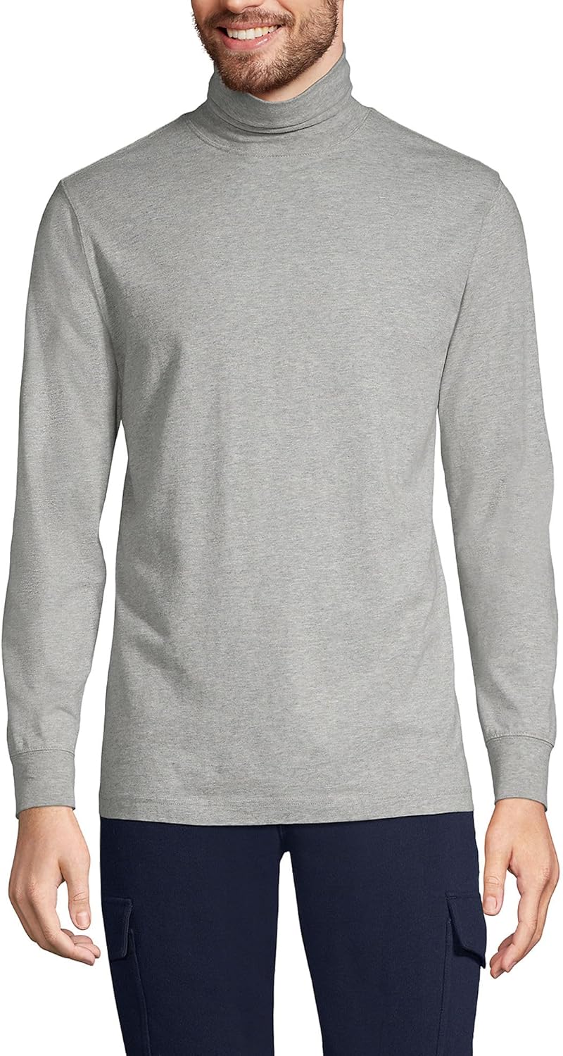 Lands' End Men's Super-T Cotton-Blend Turtleneck Shirt Review