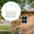 Shed Window 18 in x 23 in Flush Mount Tempered Glass Window - Durable