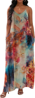 vunahzma Womens Casual Sleeveless Plus Size Maxi Dress - Breathable