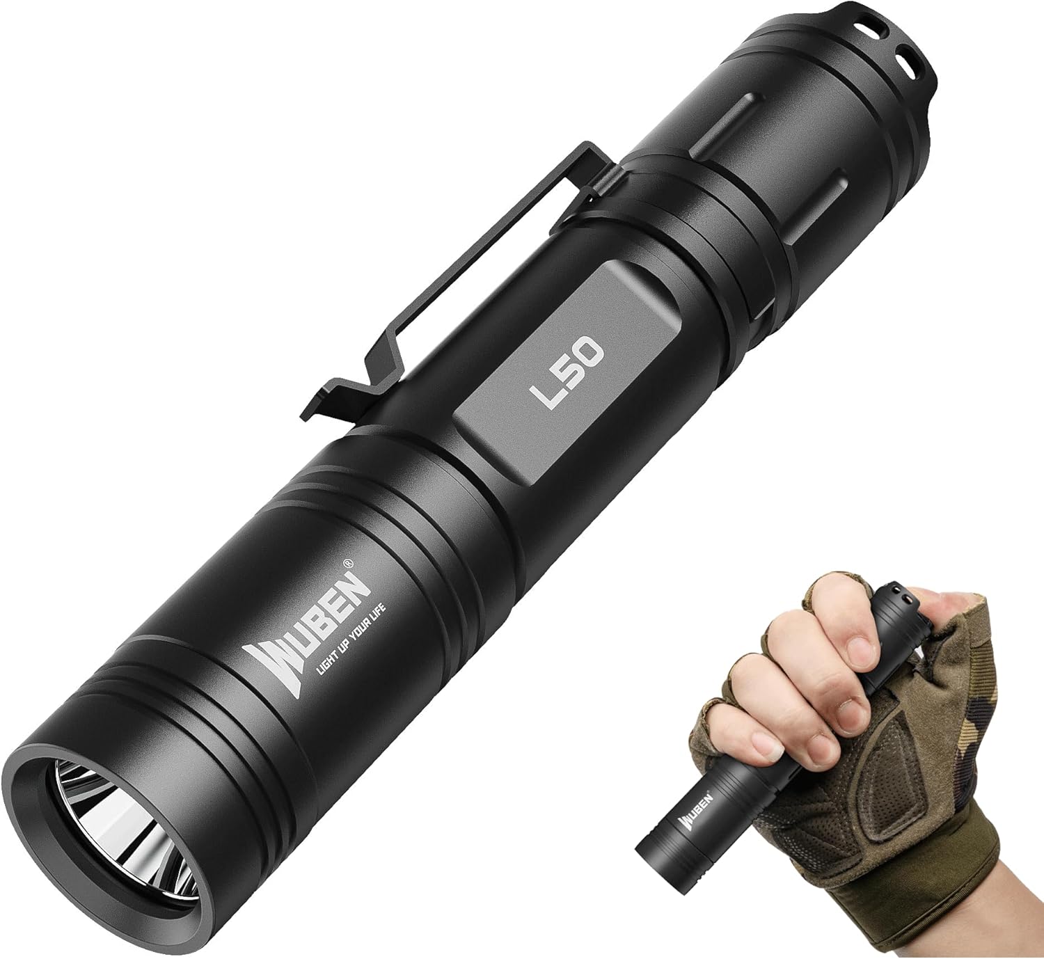 WUBEN L50 Tactical Flashlight: 1200 Lumens, 5 Modes, Waterproof