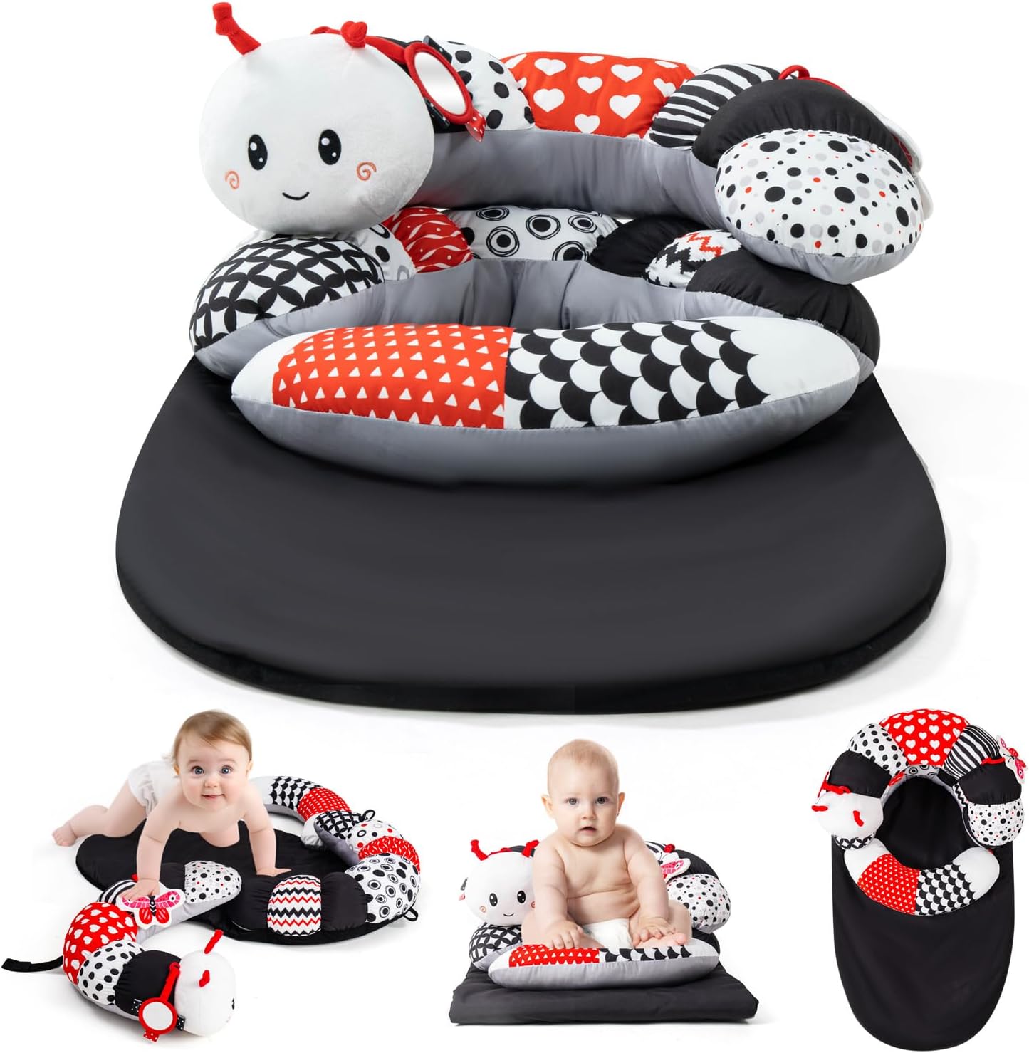 Koty Tummy Time Toys for Sensory Play and Developmental Growth
