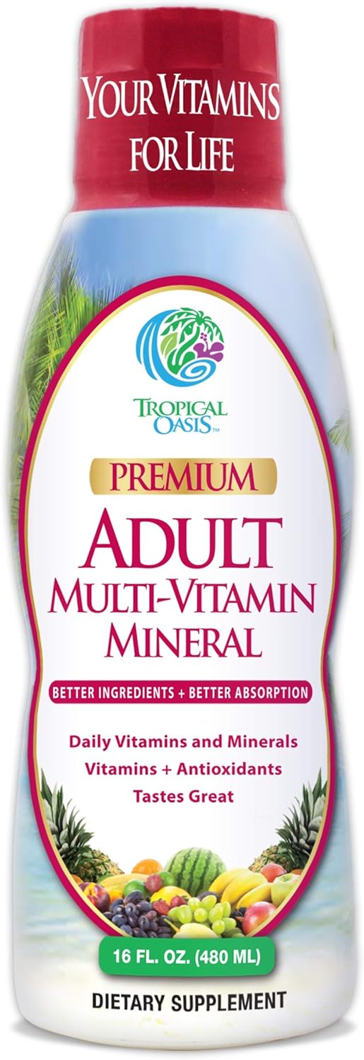 Tropical Oasis Adult Liquid Multivitamin for Daily Health Boost