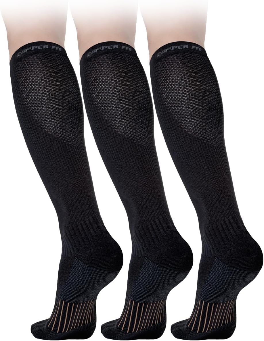 Copper Fit Energy Compression Socks for Travel and Recovery