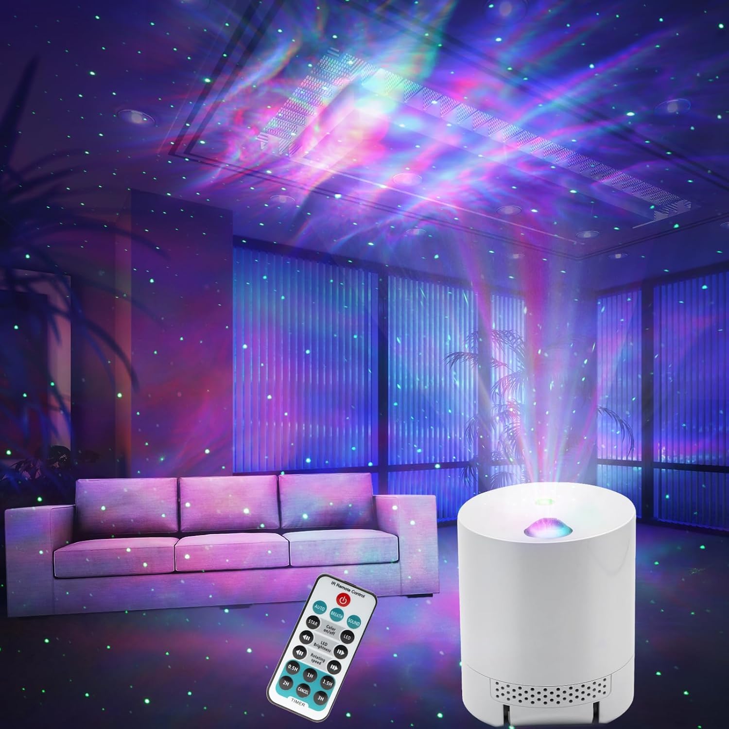 Remote Control Galaxy Star Projector - Create Dreamy Nights 