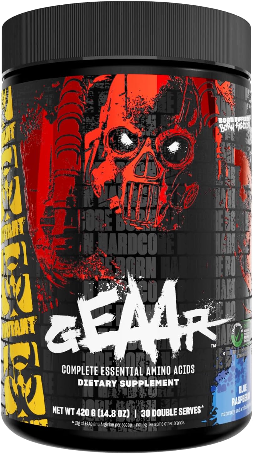 Mutant GEAAR EAA Powder with BCAAs for Muscle Growth & Recovery