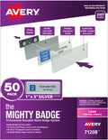 Magnetic Name Tags 1 in x 3 in - Reusable Professional Badge Kit