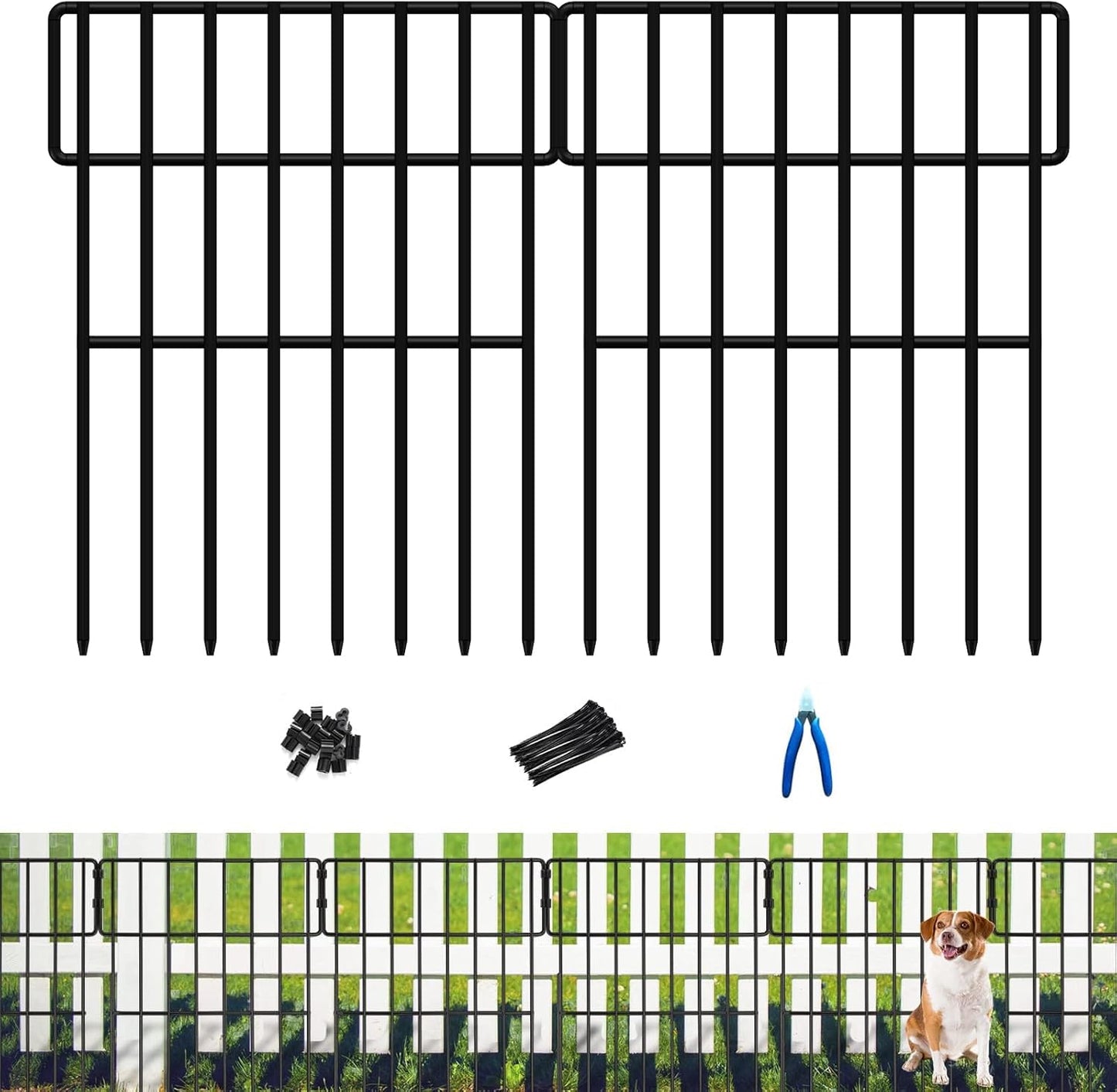ULIOK Metal Animal Barrier Fence: Easy Installation, Rustproof & Secure