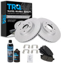 TRQ Front Brake Pad & Rotor Kit Compatible with 2010-13 Hyundai/Kia