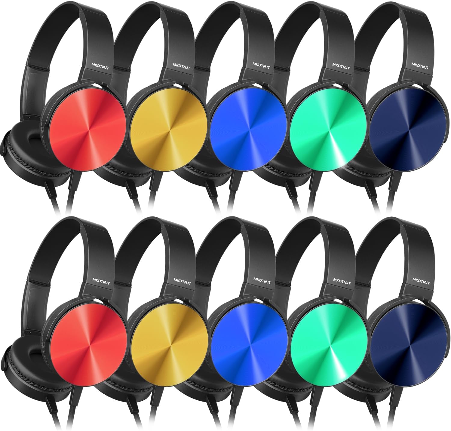 Classroom Headphones Bulk 10 Pack for Kids School Use
