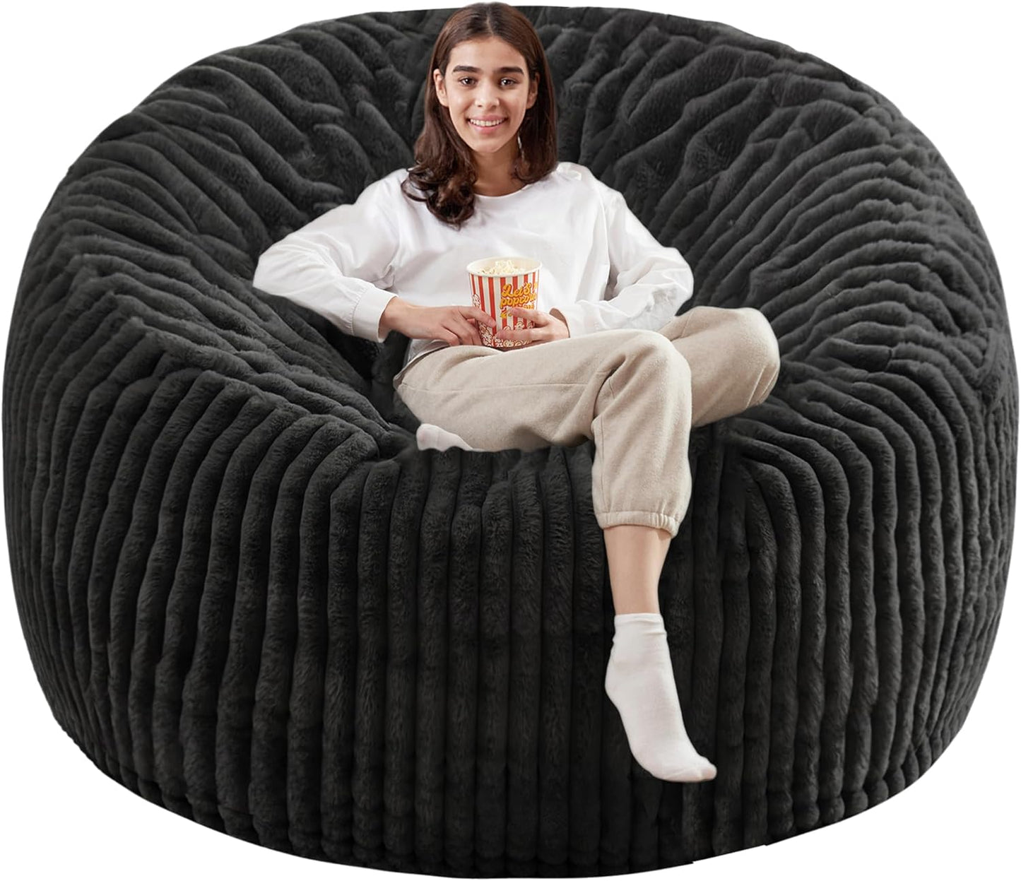6 FT Memory Foam Bean Bag Chair: Ultimate Comfort!