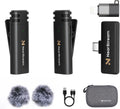 Wireless Lavalier Microphone for iPhone Android Tablet PC - Clear