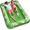 Oversized Sunbathing Pool Lounger Float 89in x 67in - 4 in 1 Tanning