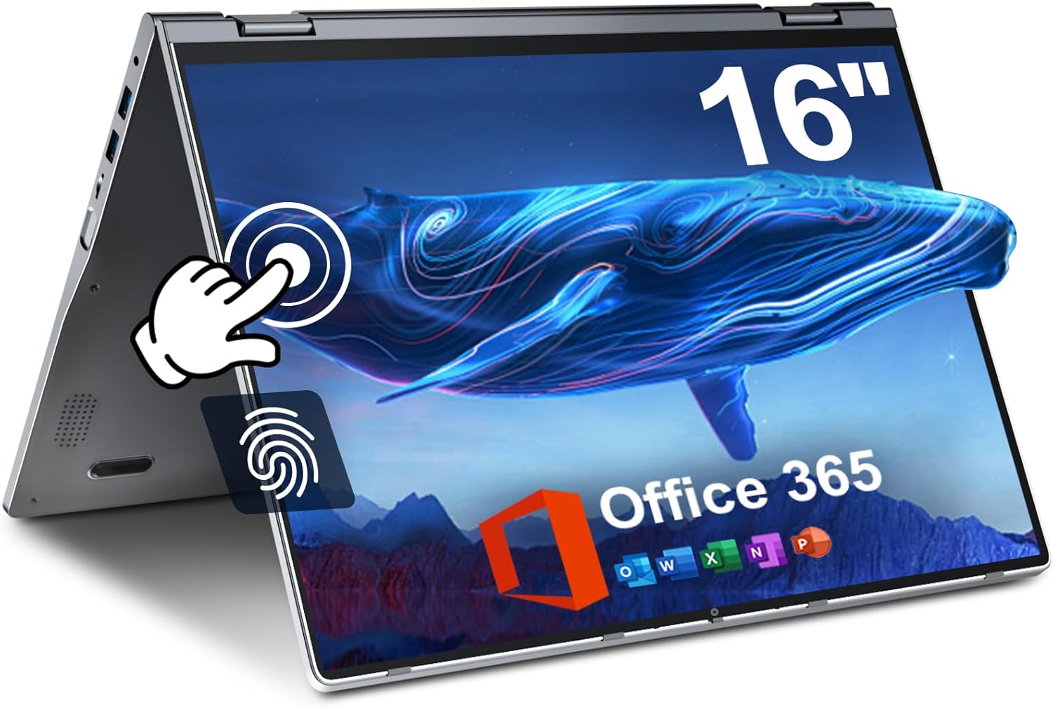 16 inch Convertible Laptop with Touchscreen and 16GB RAM