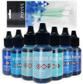 Tim Holtz Alcohol Inks Shades of Blue 7-Pack - Vibrant Blues for Resin