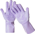 DELOMO Pet Grooming Gloves - Gentle Deshedding & Massage
