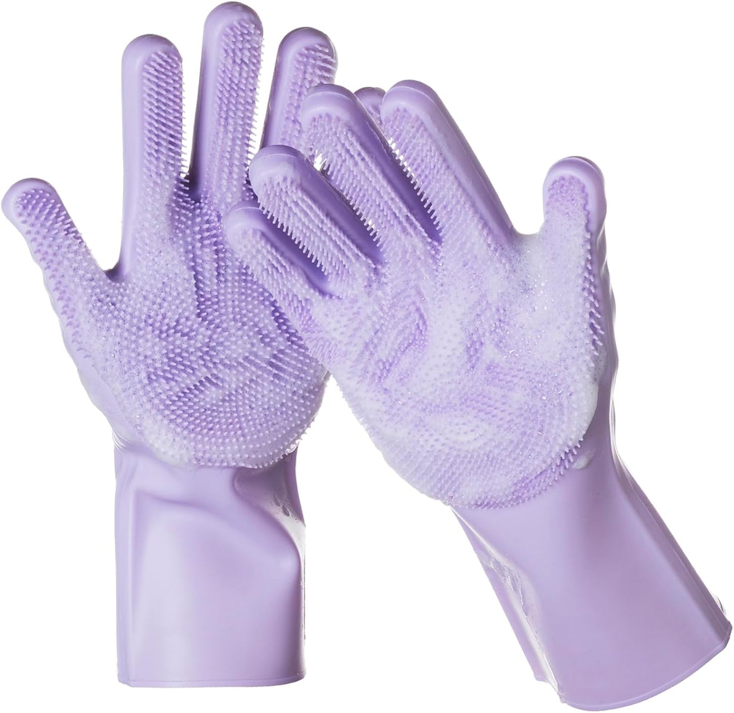 DELOMO Pet Grooming Gloves - Gentle Deshedding & Massage