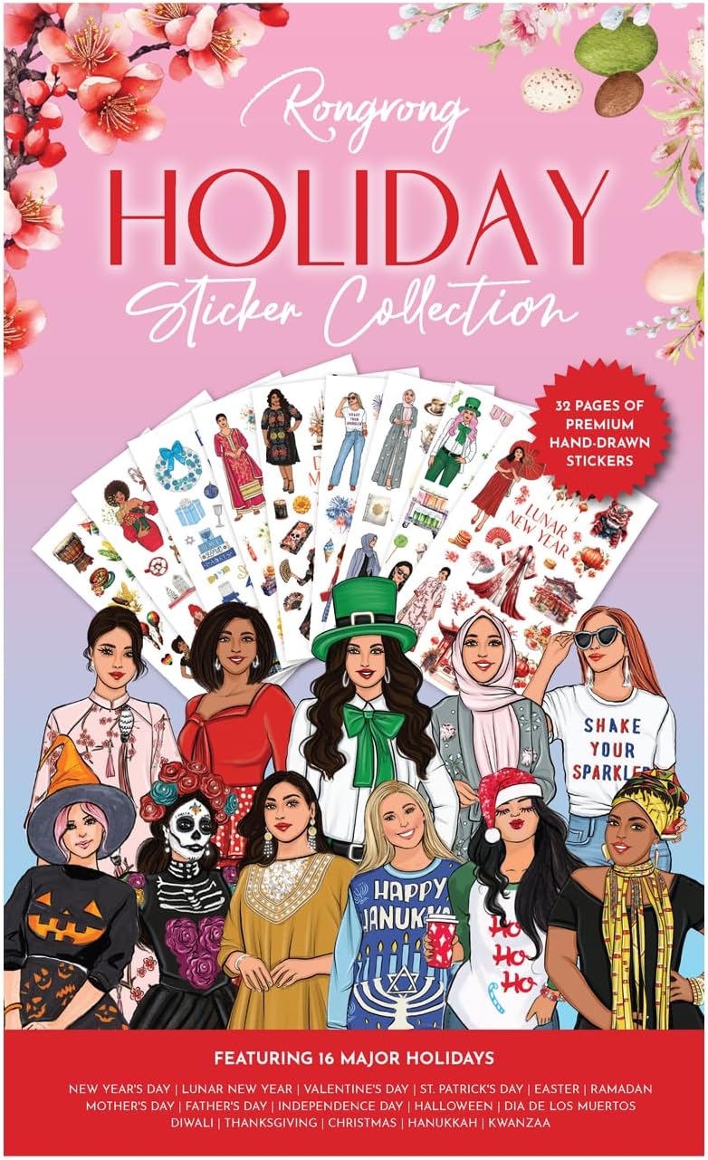 Rongrong Events of The Year Planner Sticker Book for Celebrations