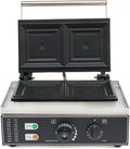 1500W Commercial Panini Press - Non-stick Stainless Steel
