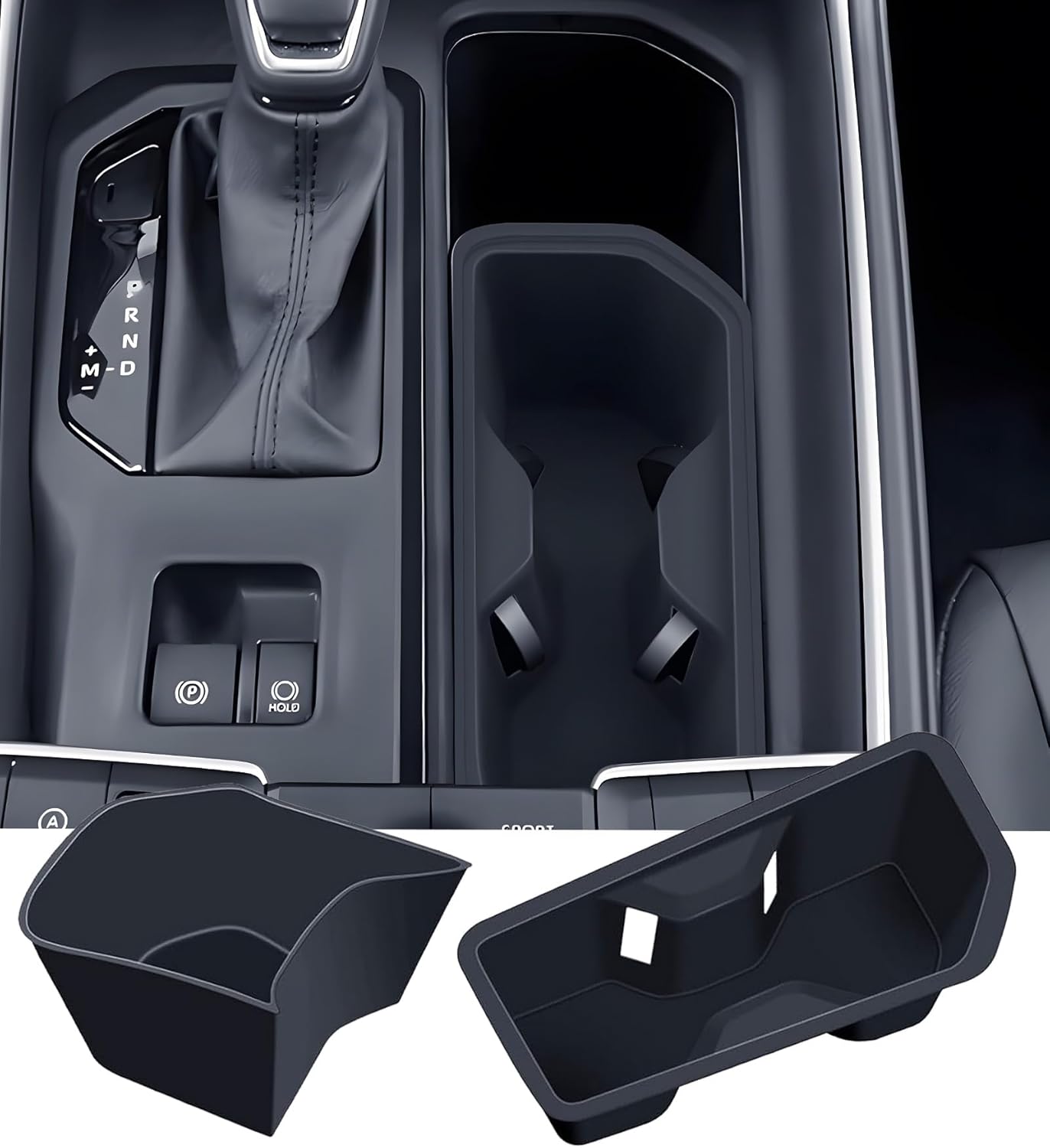 2 Pack Center Console Cup Holder Inserts for Toyota Grand Highlander