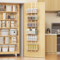 6 Tier Over the Door Pantry Organizer with Adjustable Baskets - Space