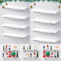 Qunclay 8 Pack Pegboard Shelf Set for Home Office and Garage