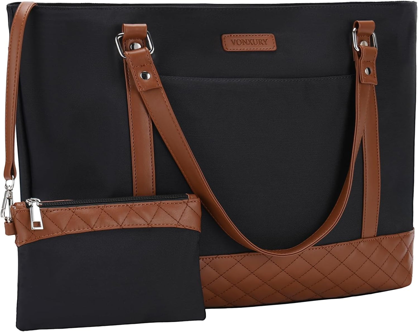 Laptop Tote Bag for Women - Stylish 15.6 Inch Work Purse