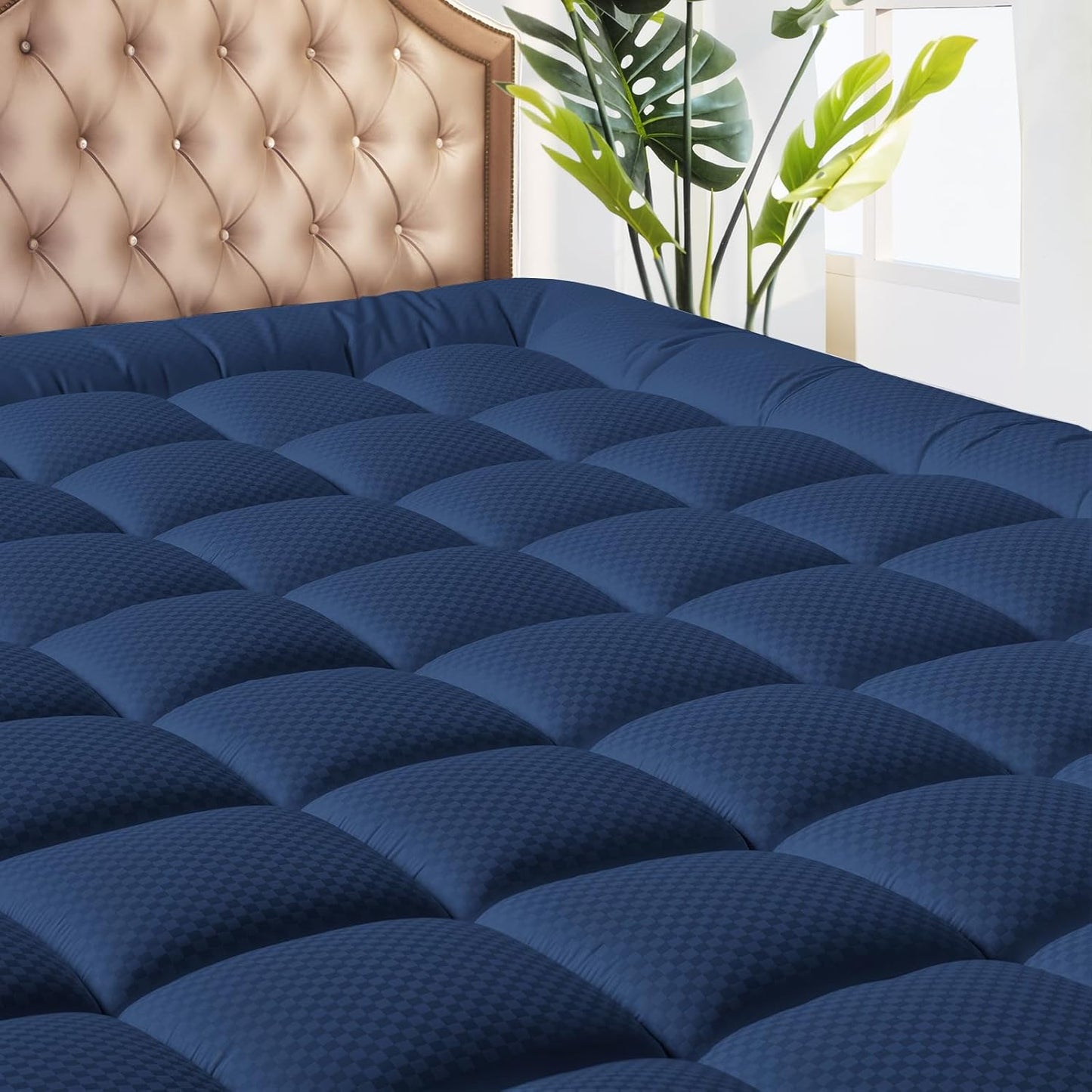 Cooling Breathable Queen Size Mattress Pad for Ultimate Comfort