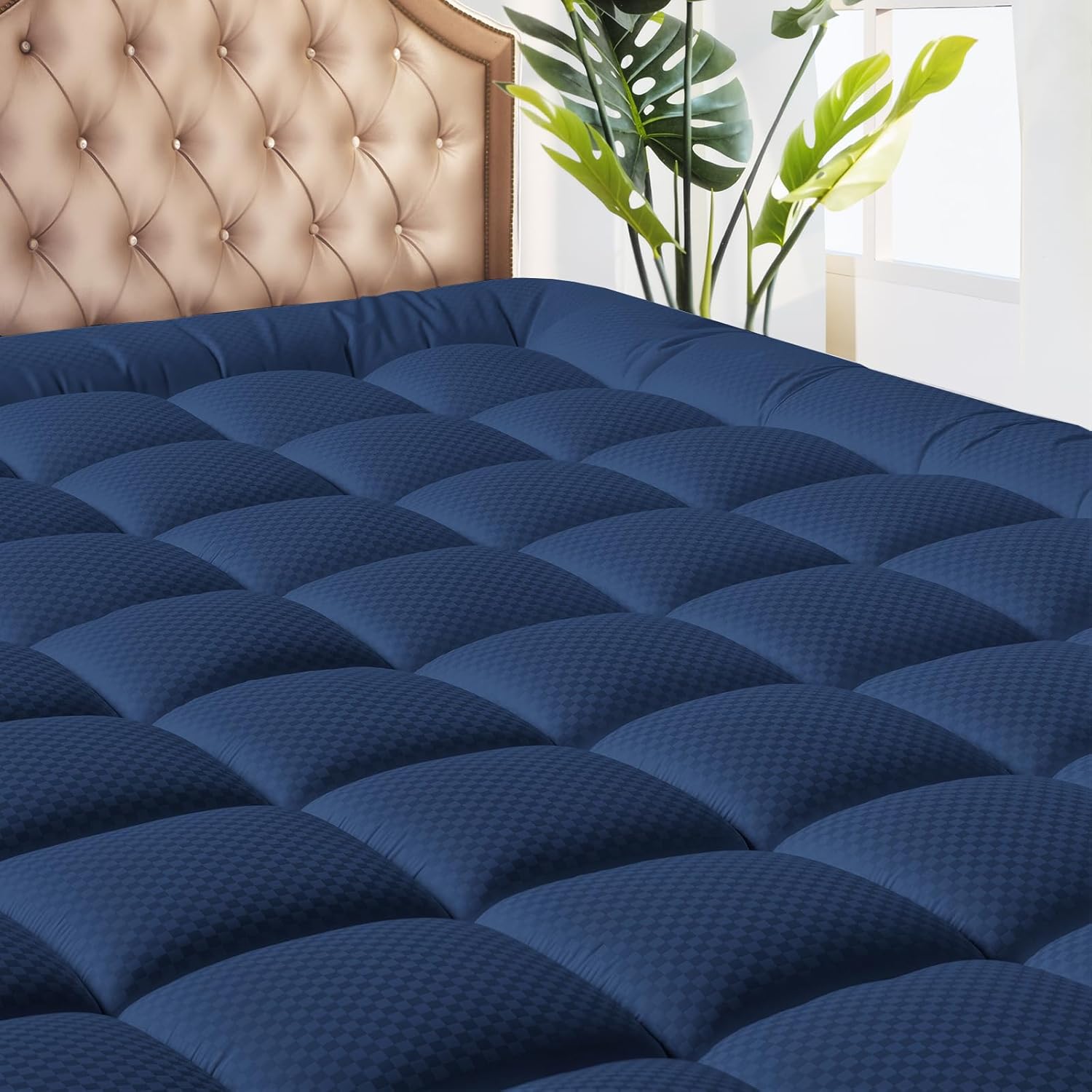 Cooling Breathable Queen Size Mattress Pad for Ultimate Comfort