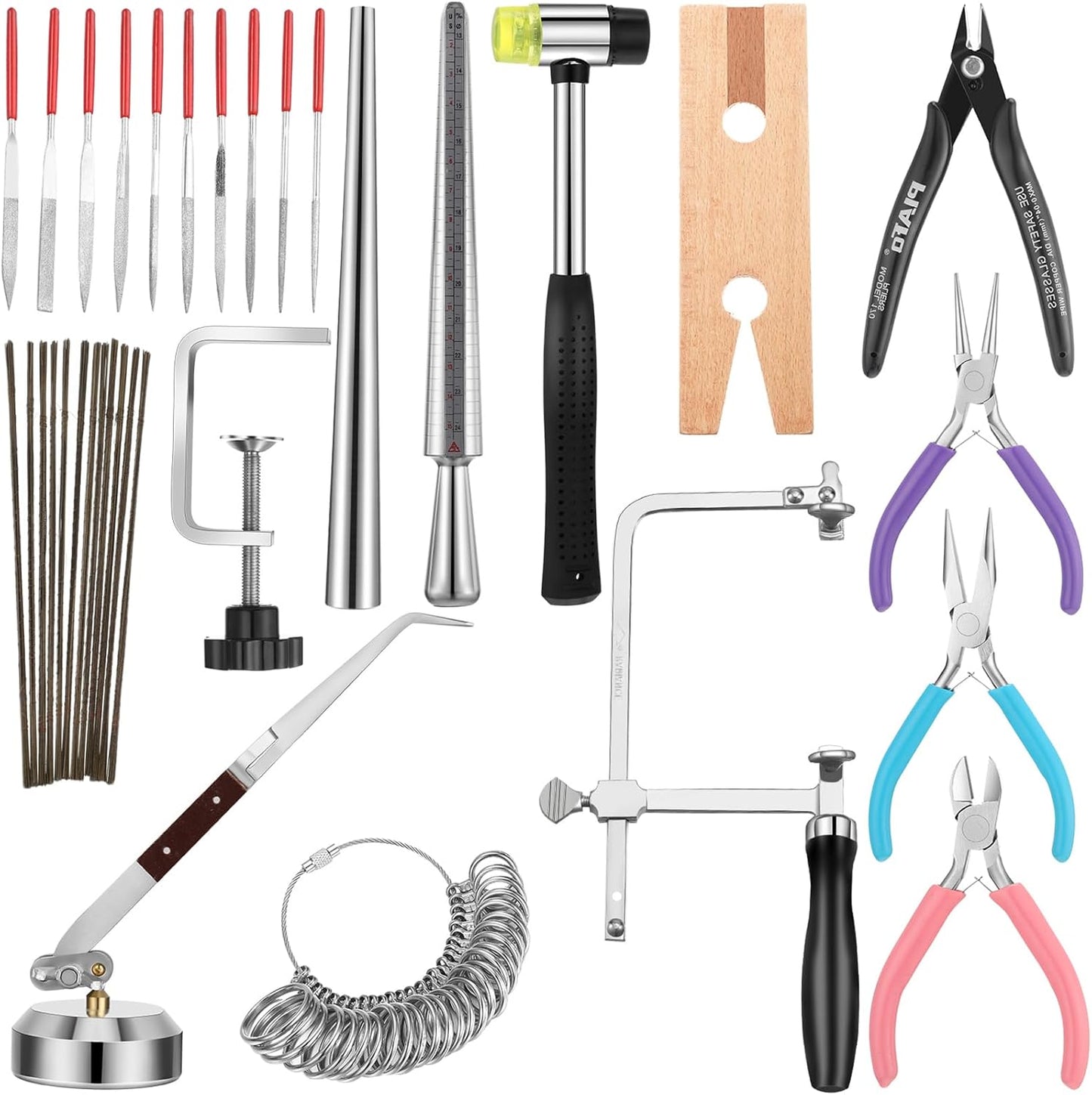 Jeweler's Tools Set with Saw Frame, Blades, and More for Crafting