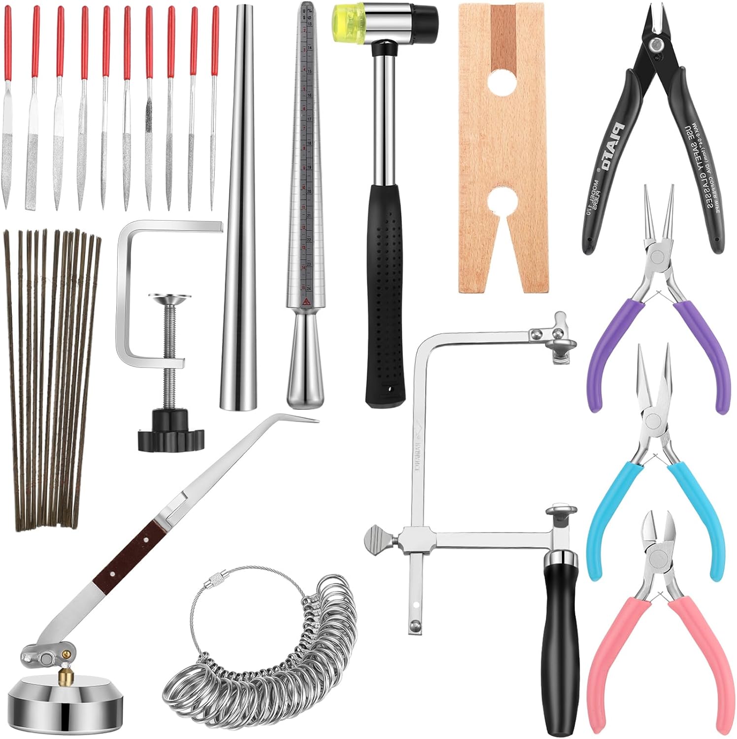 Jeweler's Tools Set with Saw Frame, Blades, and More for Crafting