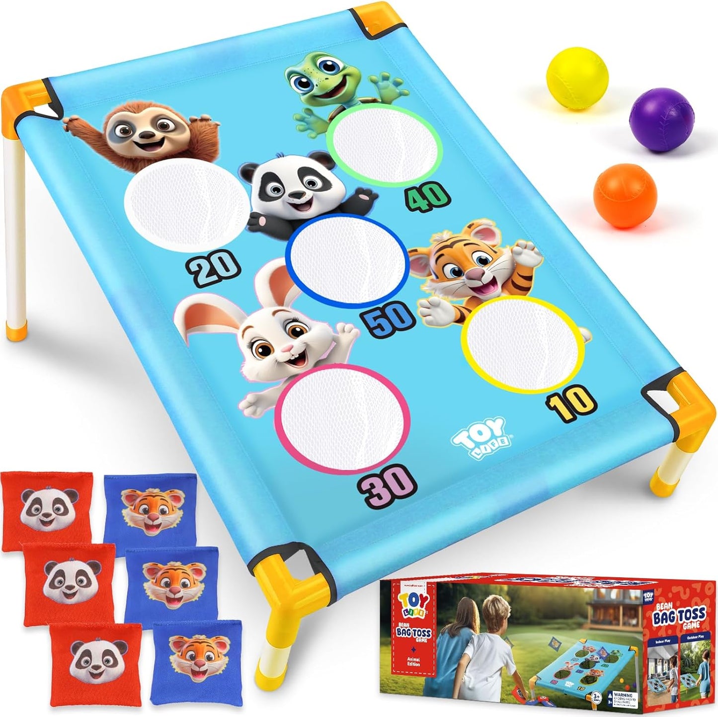 Fun Bean Bag Toss Game for Kids 4-8 Years Old