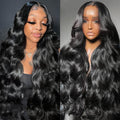 13x6 Body Wave Human Hair Lace Front Wig 180% Density - Natural Look
