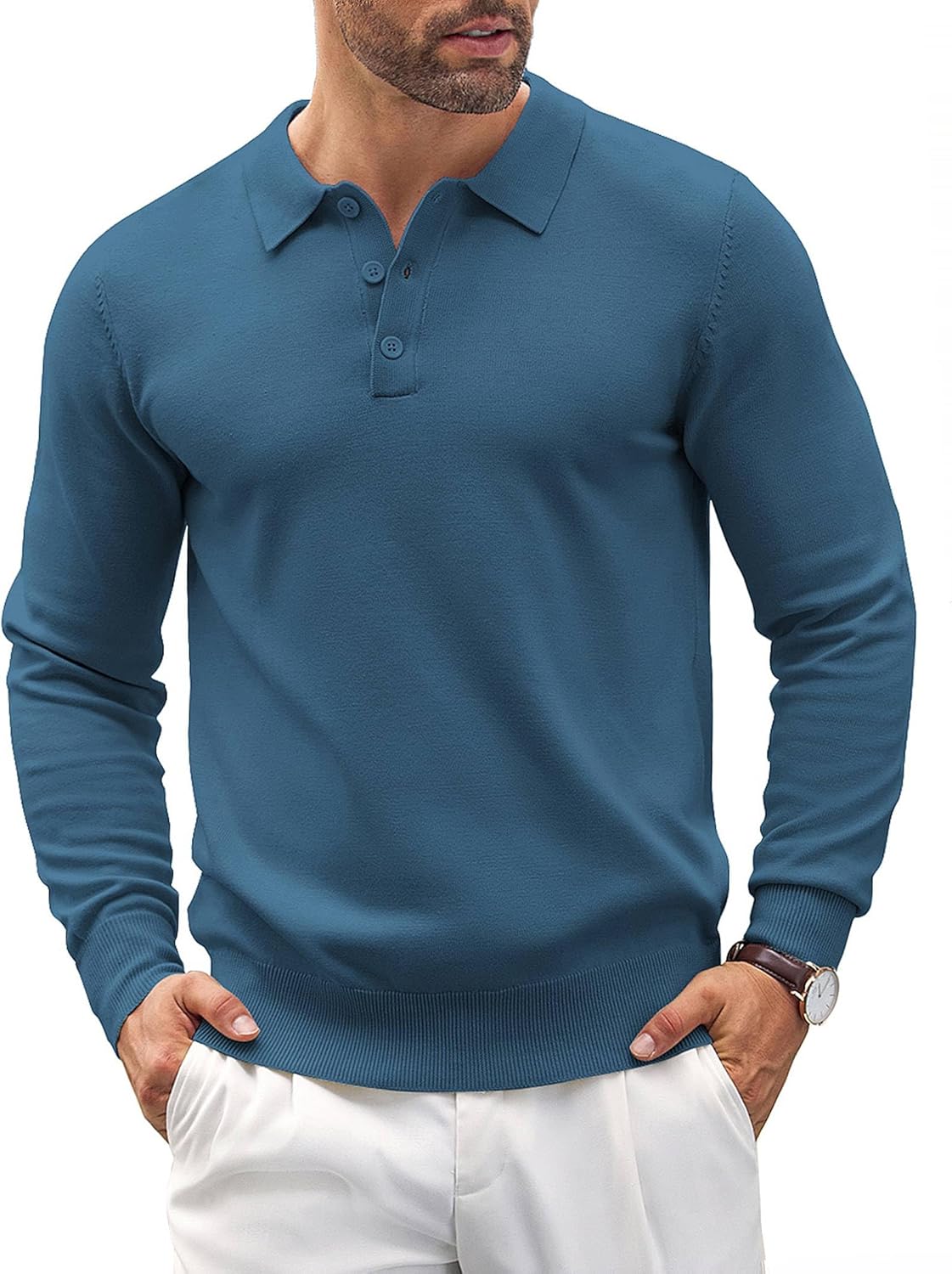 COOFANDY Mens Knit Polo Shirts for Casual and Stylish Looks
