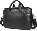 Augus Leather Laptop Briefcase for Men 15.6 in - Durable Work Bag