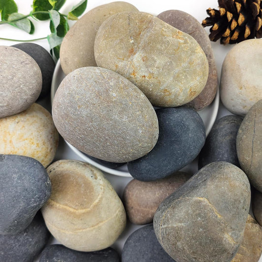 20lbs Natural River Rocks for Garden and Landscape Design