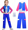 Kids Girls Zombies Nova Outfits Halloween Cheerleader Uniform 4pcs