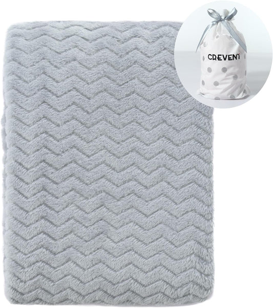Cozy Warm Baby Blanket for All Seasons - Wave Grey