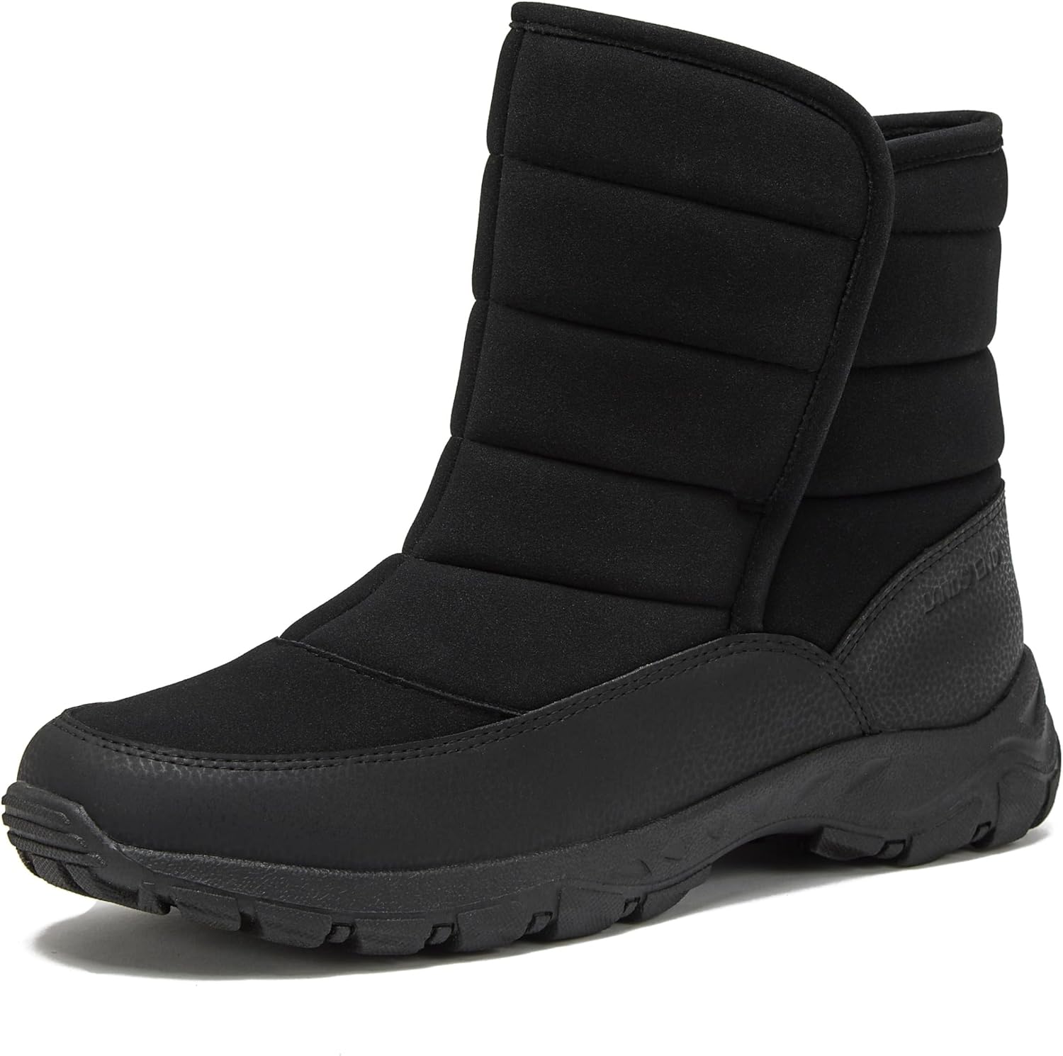 Expedition Quilted Slip On Mens Snow Boots for Winter Comfort