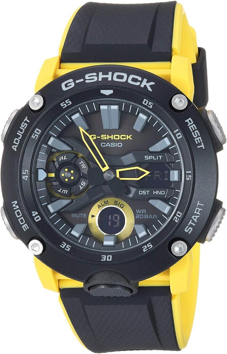 Casio G-Shock GA2000-1A9 Men's Watch: Lightweight Carbon/Resin
