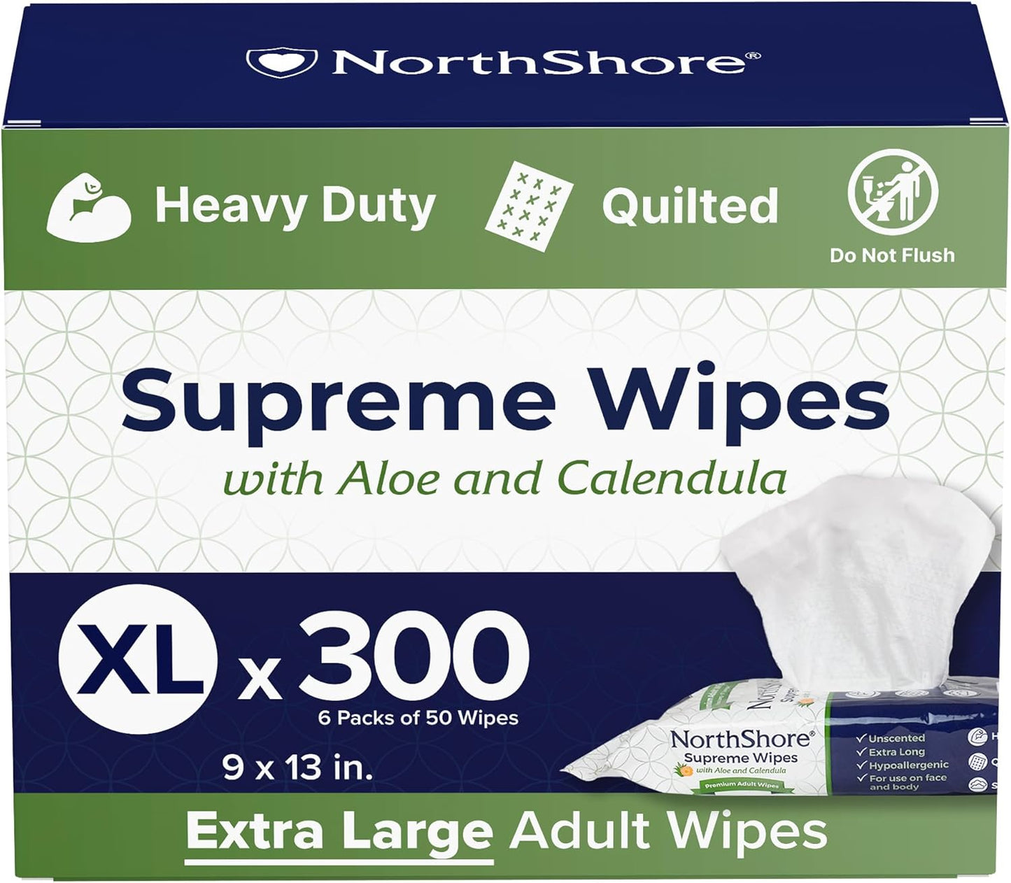 NorthShore Supreme Heavy-Duty Quilted Wipes for Ultimate Clean