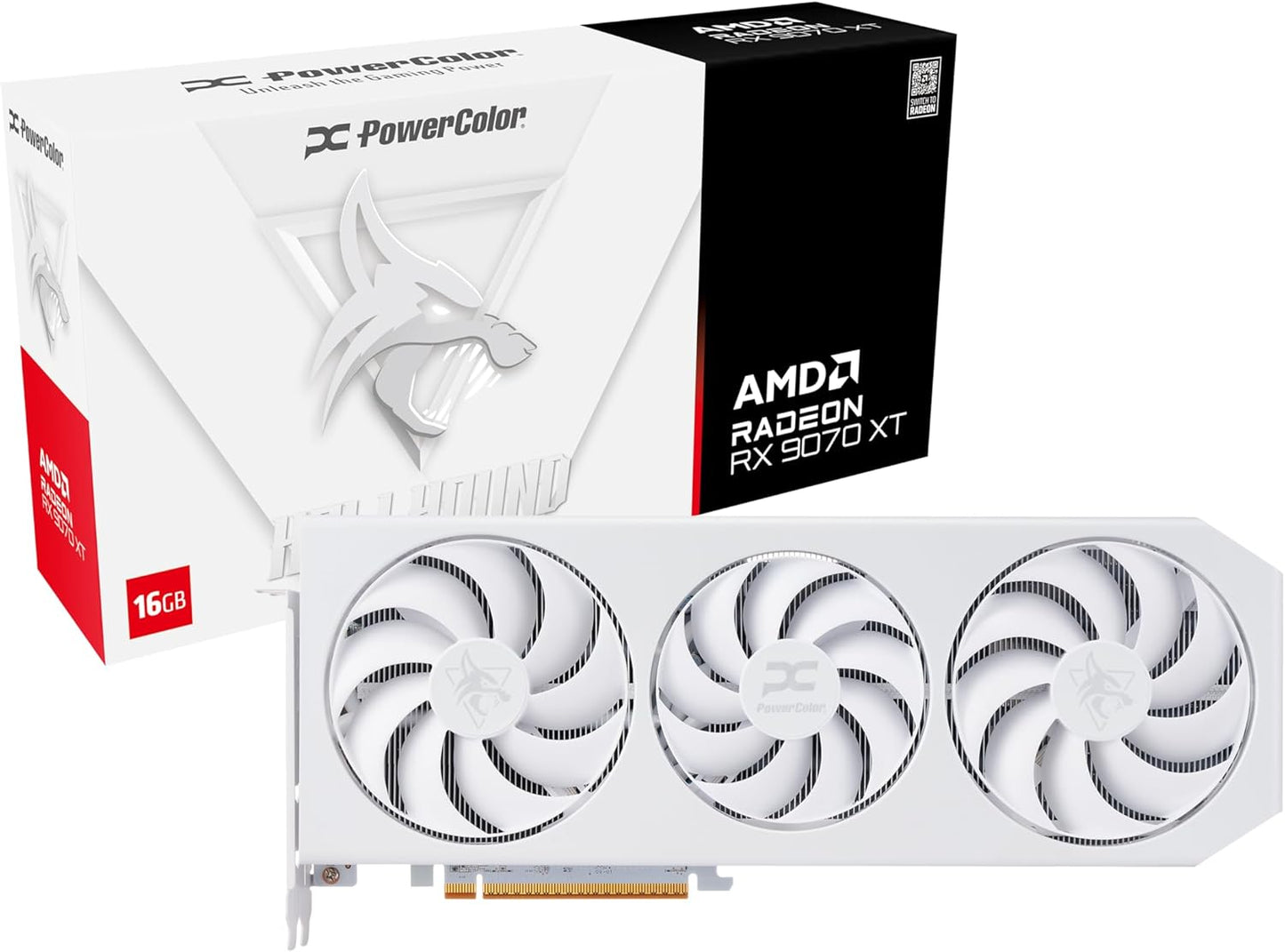 PowerColor Hellhound Spectral White AMD Radeon RX 9070 XT Review