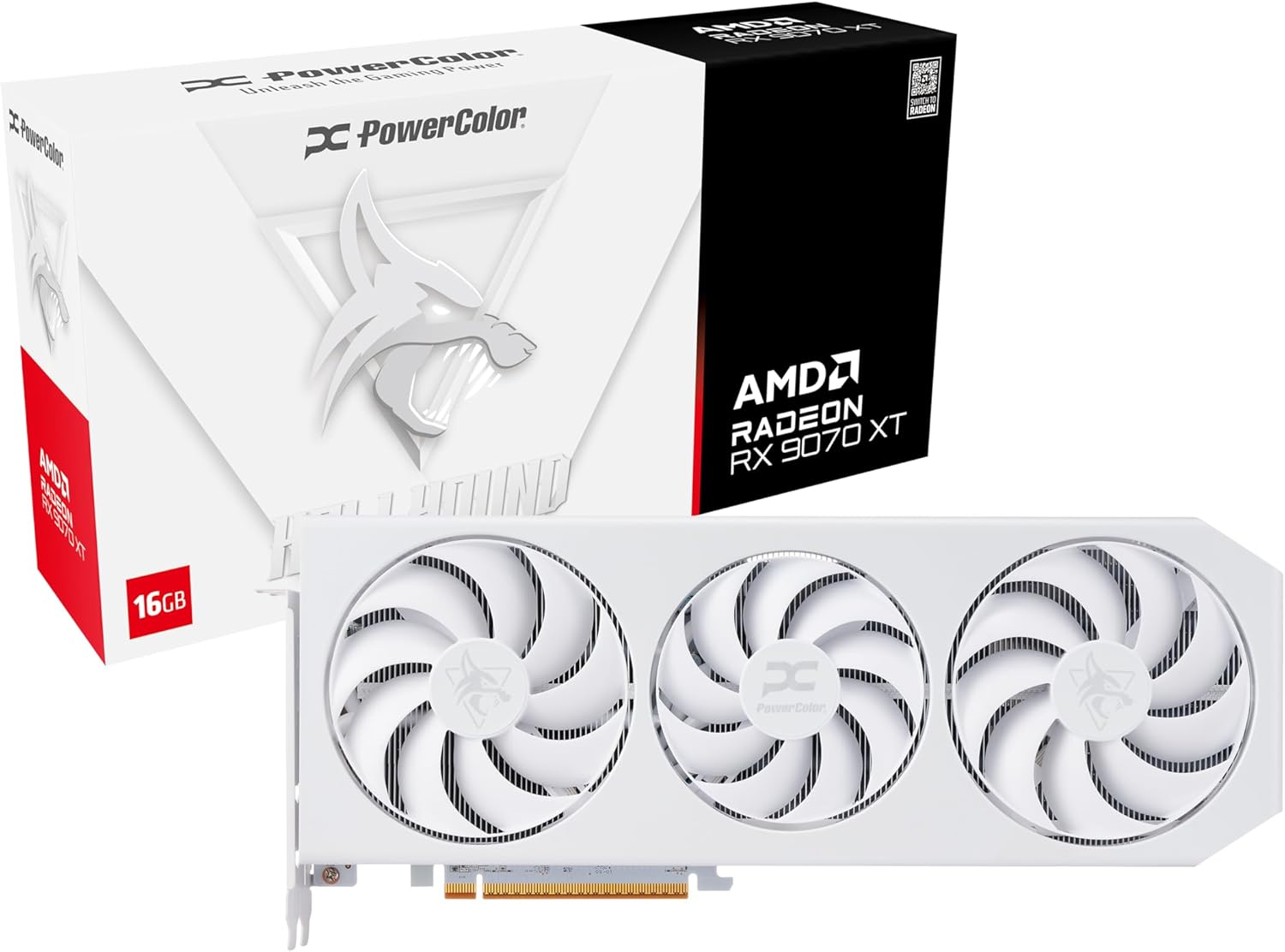 PowerColor Hellhound Spectral White AMD Radeon RX 9070 XT Review