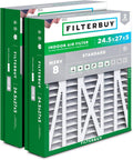 Filterbuy 24.5x27x5 Air Filter MERV 8 Essential Dust & Allergy Defense