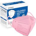 WWDOLL KN95 Face Mask 100 Pack for Adult Protection in Pink