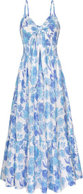 Floral Tie Front Summer Maxi Dress for Effortless Beach Wear