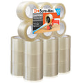 Sure-Max 24 Rolls Extra-Wide Packing Tape 3 in x 110 yd - Durable Seal