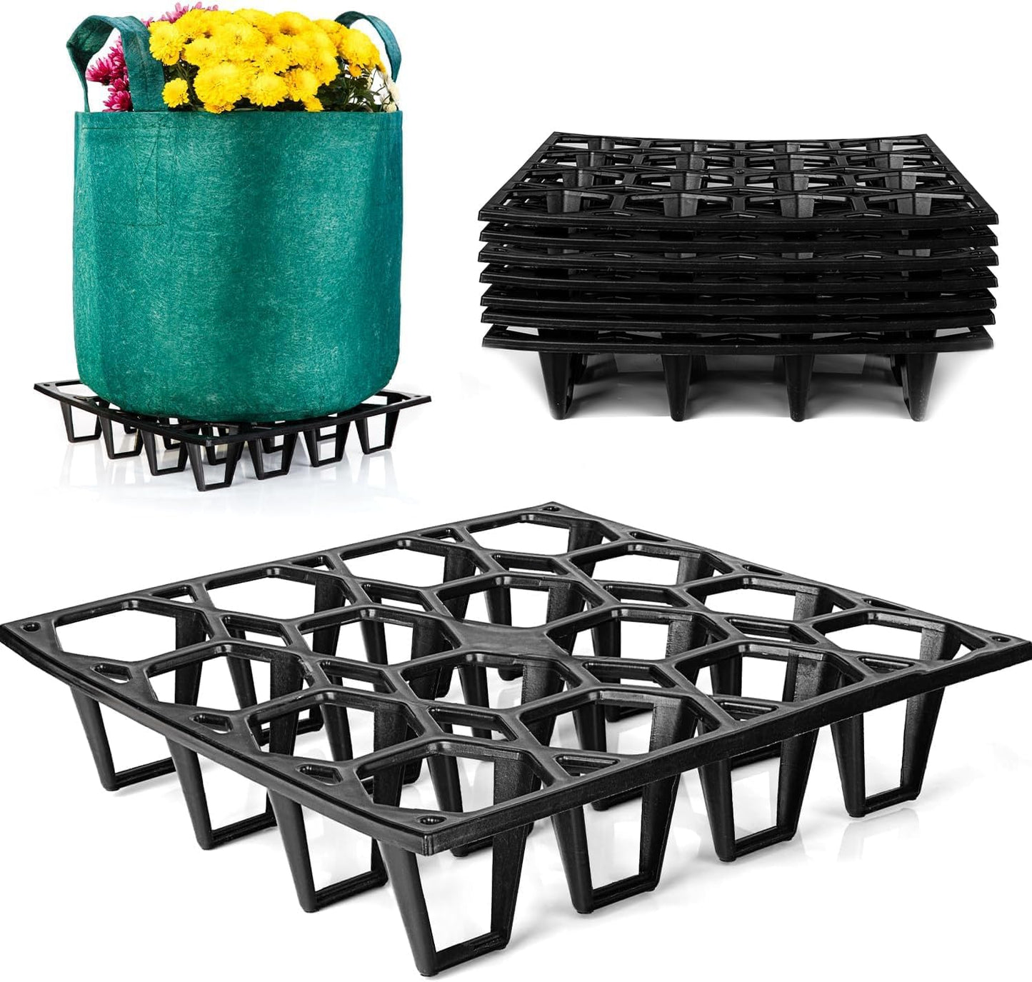 Pot Holder Plant Stand 7-Pack for Indoor and Outdoor Use