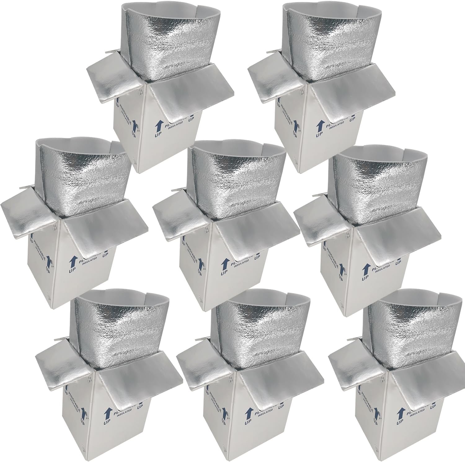 Insulated Shipping Boxes for Perishable Food, 8 Pack Small