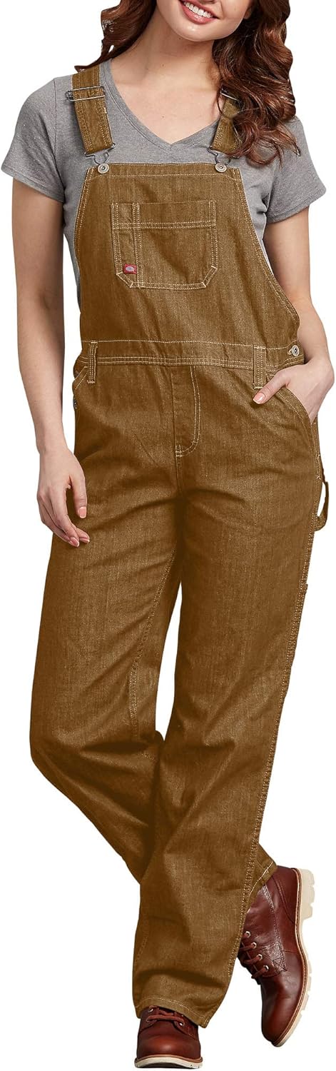 Dickies Women's Denim Bib Overall for Superior Comfort and Style