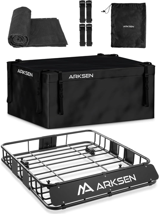 Universal Heavy Duty Roof Rack Cargo Carrier for SUVs & Trucks